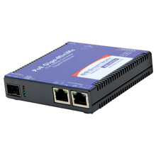 Mini PoE Media Converter, 1000Mbps, SFP, AC adapter (also known as MiniMc 857-11811)